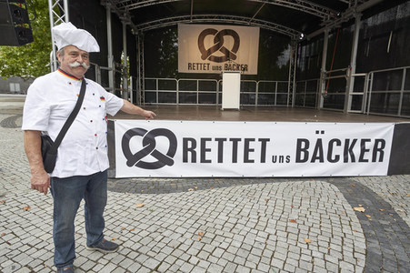 Demonstration des Bäckerhandwerks in Hannover
