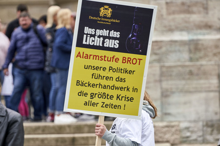 Demonstration des Bäckerhandwerks in Hannover