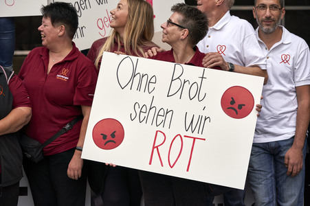 Demonstration des Bäckerhandwerks in Hannover