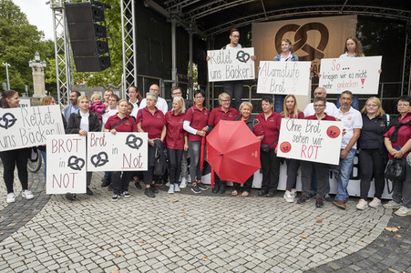 Demonstration des Bäckerhandwerks in Hannover