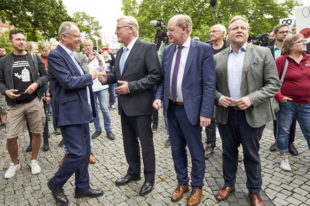 Demonstration des Bäckerhandwerks in Hannover