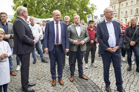 Demonstration des Bäckerhandwerks in Hannover