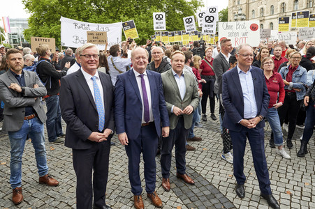Demonstration des Bäckerhandwerks in Hannover
