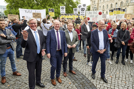 Demonstration des Bäckerhandwerks in Hannover