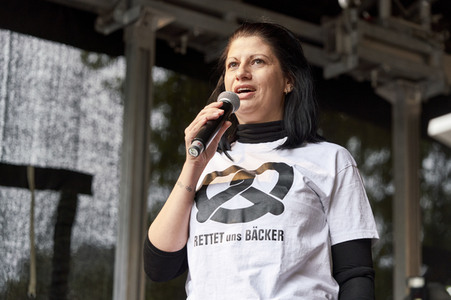 Demonstration des Bäckerhandwerks in Hannover