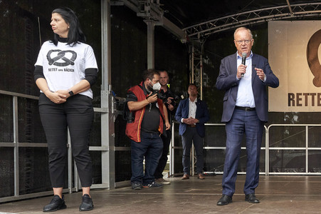 Demonstration des Bäckerhandwerks in Hannover