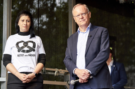 Demonstration des Bäckerhandwerks in Hannover