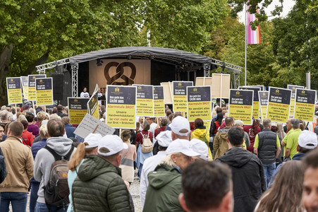 Demonstration des Bäckerhandwerks in Hannover
