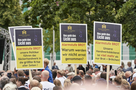 Demonstration des Bäckerhandwerks in Hannover