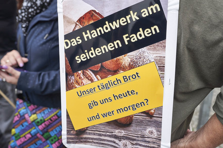 Demonstration des Bäckerhandwerks in Hannover