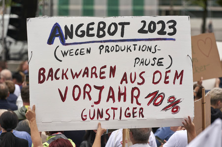 Demonstration des Bäckerhandwerks in Hannover