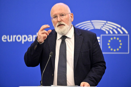 Pressekonferenz zu erneuerbaren Energien im EU-Parlament in Straßburg