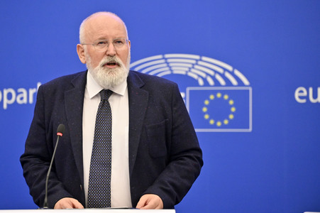 Pressekonferenz zu erneuerbaren Energien im EU-Parlament in Straßburg