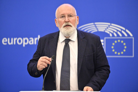 Pressekonferenz zu erneuerbaren Energien im EU-Parlament in Straßburg