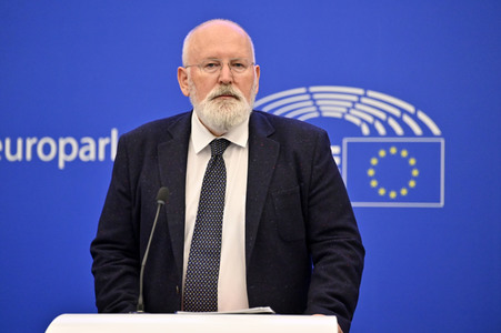 Pressekonferenz zu erneuerbaren Energien im EU-Parlament in Straßburg