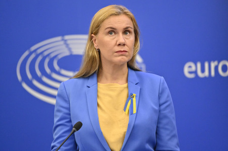 Pressekonferenz zu erneuerbaren Energien im EU-Parlament in Straßburg