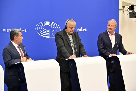 Pressekonferenz zur Bedrohung durch ISIS im EZ-Parlament in Straßburg