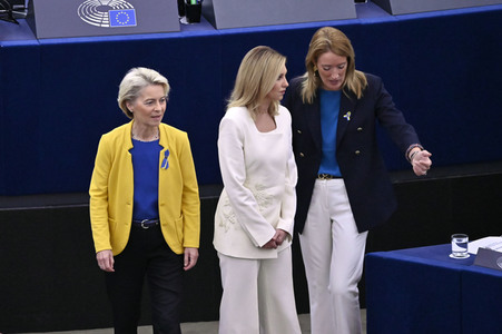 Rede von Ursula von der Leyen zu Lage der EU im EU-Parlament in Straßburg