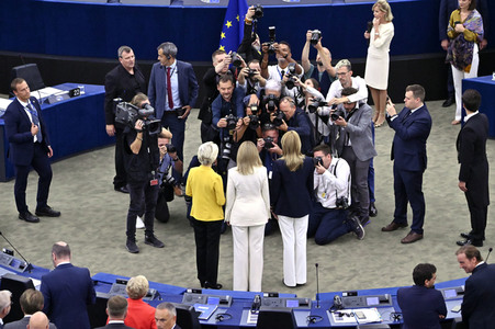 Rede von Ursula von der Leyen zu Lage der EU im EU-Parlament in Straßburg