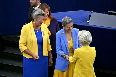 Rede von Ursula von der Leyen zu Lage der EU im EU-Parlament in Straßburg