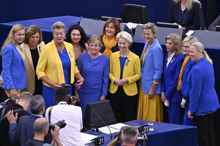 Rede von Ursula von der Leyen zu Lage der EU im EU-Parlament in Straßburg