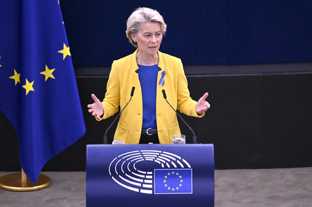 Rede von Ursula von der Leyen zu Lage der EU im EU-Parlament in Straßburg
