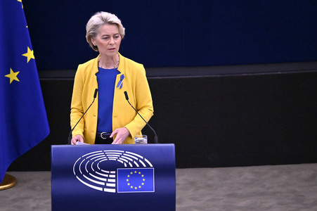 Rede von Ursula von der Leyen zu Lage der EU im EU-Parlament in Straßburg