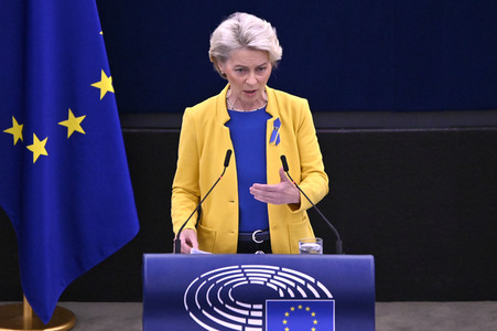 Rede von Ursula von der Leyen zu Lage der EU im EU-Parlament in Straßburg