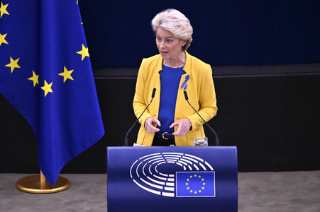 Rede von Ursula von der Leyen zu Lage der EU im EU-Parlament in Straßburg