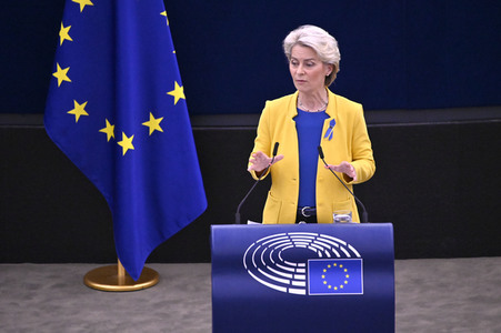 Rede von Ursula von der Leyen zu Lage der EU im EU-Parlament in Straßburg