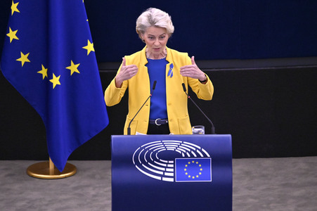 Rede von Ursula von der Leyen zu Lage der EU im EU-Parlament in Straßburg