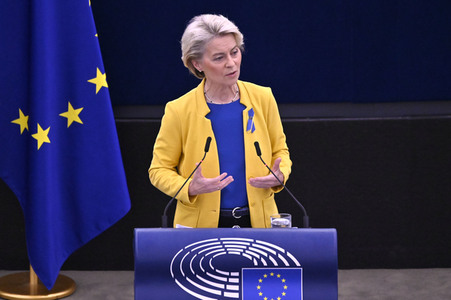 Rede von Ursula von der Leyen zu Lage der EU im EU-Parlament in Straßburg