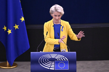 Rede von Ursula von der Leyen zu Lage der EU im EU-Parlament in Straßburg