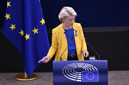 Rede von Ursula von der Leyen zu Lage der EU im EU-Parlament in Straßburg