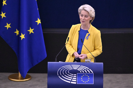 Rede von Ursula von der Leyen zu Lage der EU im EU-Parlament in Straßburg