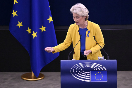 Rede von Ursula von der Leyen zu Lage der EU im EU-Parlament in Straßburg