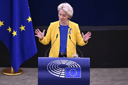 Rede von Ursula von der Leyen zu Lage der EU im EU-Parlament in Straßburg