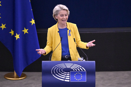 Rede von Ursula von der Leyen zu Lage der EU im EU-Parlament in Straßburg
