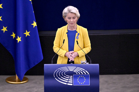 Rede von Ursula von der Leyen zu Lage der EU im EU-Parlament in Straßburg