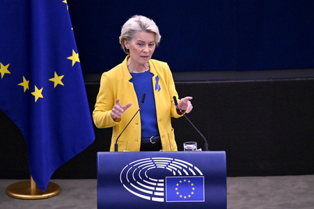 Rede von Ursula von der Leyen zu Lage der EU im EU-Parlament in Straßburg