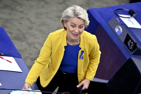 Rede von Ursula von der Leyen zu Lage der EU im EU-Parlament in Straßburg