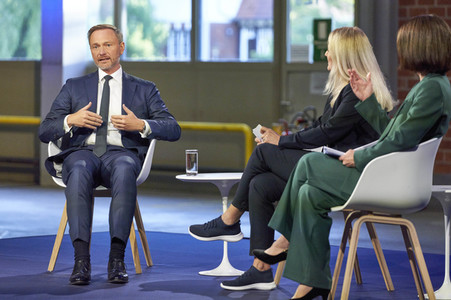 Christian Lindner bei 'RND vor Ort' in Hannover