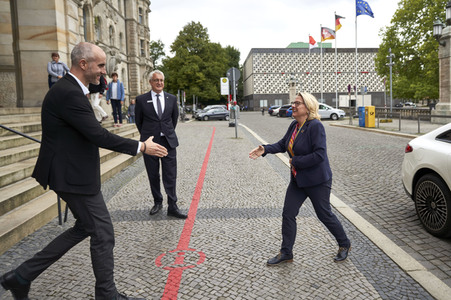 Pressetermin mit Svenja Schulze und Belit Onay in Hannover