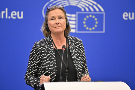 Pressekonferenz zum Verhalten Ungarns im EU-Parlament in Straßburg