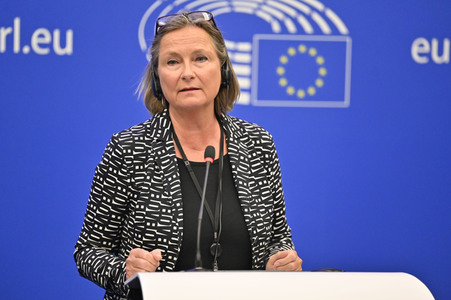 Pressekonferenz zum Verhalten Ungarns im EU-Parlament in Straßburg