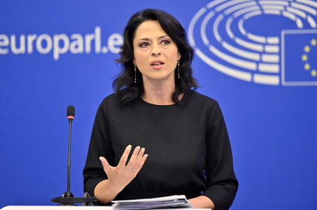 Pressekonferenz zum Verhalten Ungarns im EU-Parlament in Straßburg