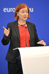 Pressekonferenz zum Verhalten Ungarns im EU-Parlament in Straßburg