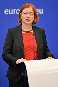 Pressekonferenz zum Verhalten Ungarns im EU-Parlament in Straßburg
