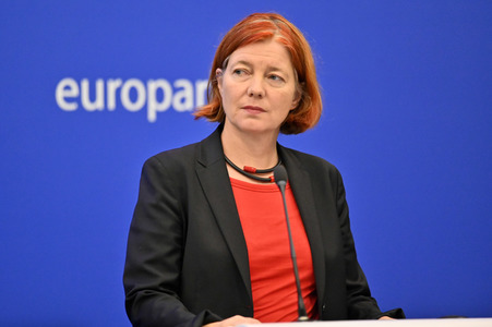 Pressekonferenz zum Verhalten Ungarns im EU-Parlament in Straßburg