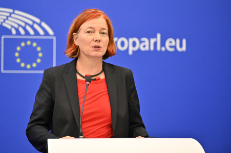 Pressekonferenz zum Verhalten Ungarns im EU-Parlament in Straßburg